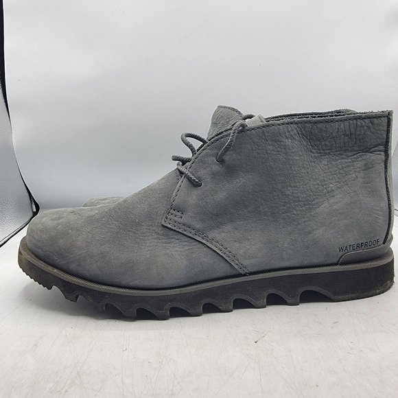 Sorel Shoes Sorel Mens 95 Kezar Chukka Waterproof Boots Gray Suede